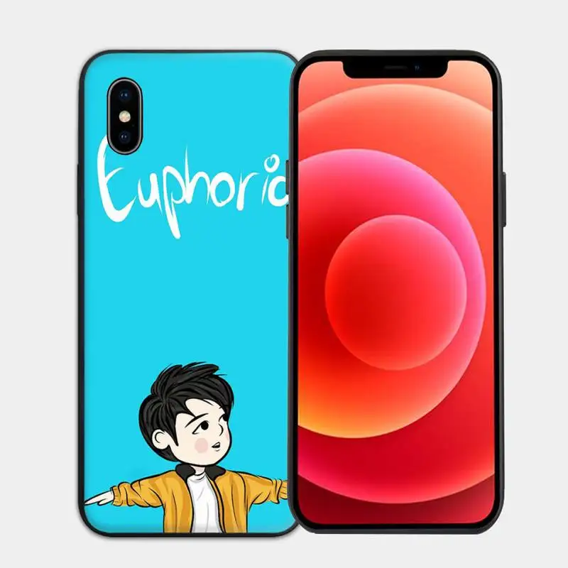 

KPOP Euphoria Jungkook Phone Case for iphone 6s 7 8 plus xr xs 11 12pro max mini case