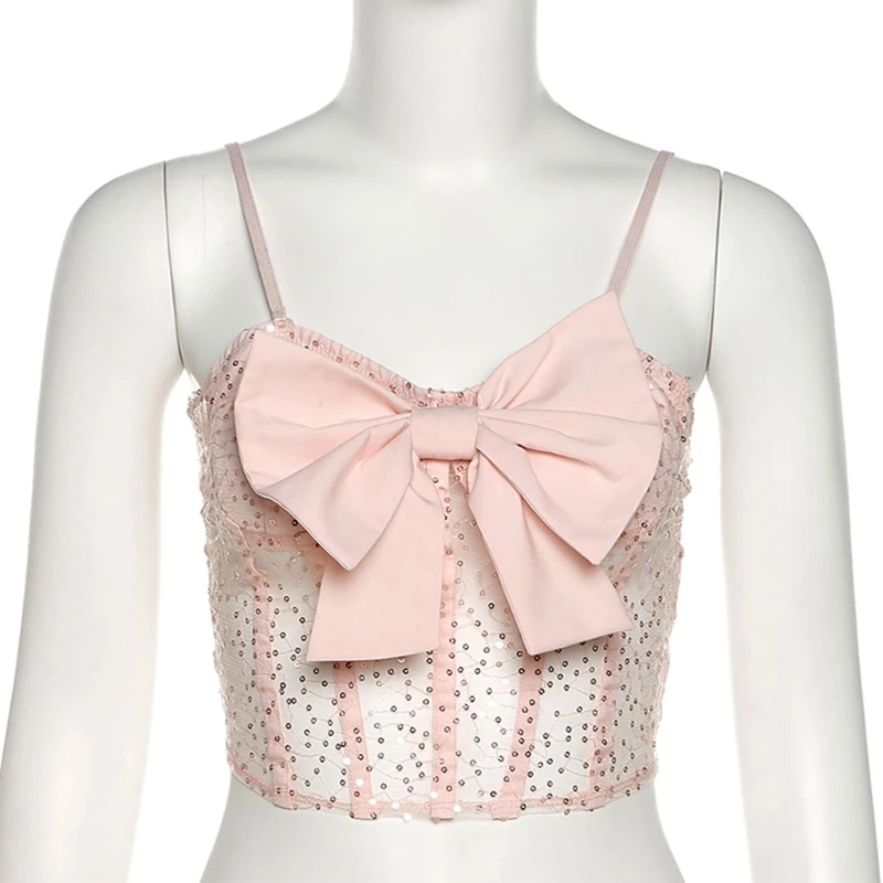 

2021 New Women's Sexy Bowknot Corset Underwear Slimming Bustiers Short Crop Tops Bra