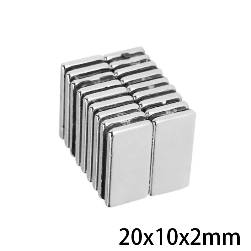10 ~ 100 шт 20x10x2 мм редкоземельный магнит 20 x прямоугольные магниты постоянный