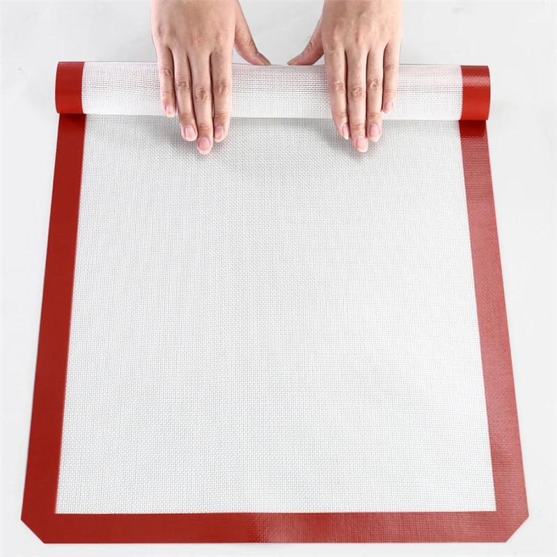 

Baking Mat Non-stick Silicone Biscuit Rolling Dough Mat High Temperature Resistant Glass Fiber Baking Mat Kitchen Tool