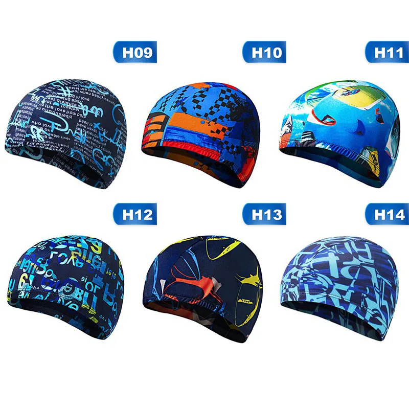 Высокая эластичная шапочка для плавания взрослых Водонепроницаемая