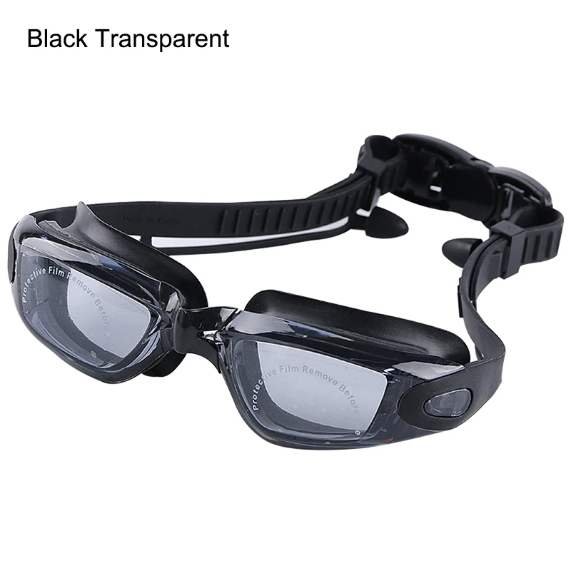 

Взрослые плавательные очки Анти-туман Защита от УФ-лучей не протекает широкий угол обзора бассейн очки с наушниками, изготовлена из Вилки д...
