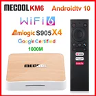 Приставка Смарт-ТВ MECOOL KM6, Android 10,0, 4 + 64 ГБ, Amlogic S905X4