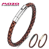 2020 new classic women charm bracelets genuine leather rope braided bangles punk men accessories jewelry gifts