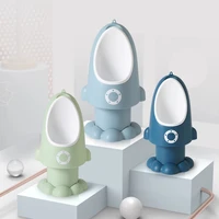 3 colors baby boy urinal rocket shape childrens pot vertical adjustable height wall mounted pee training potty portable toilet