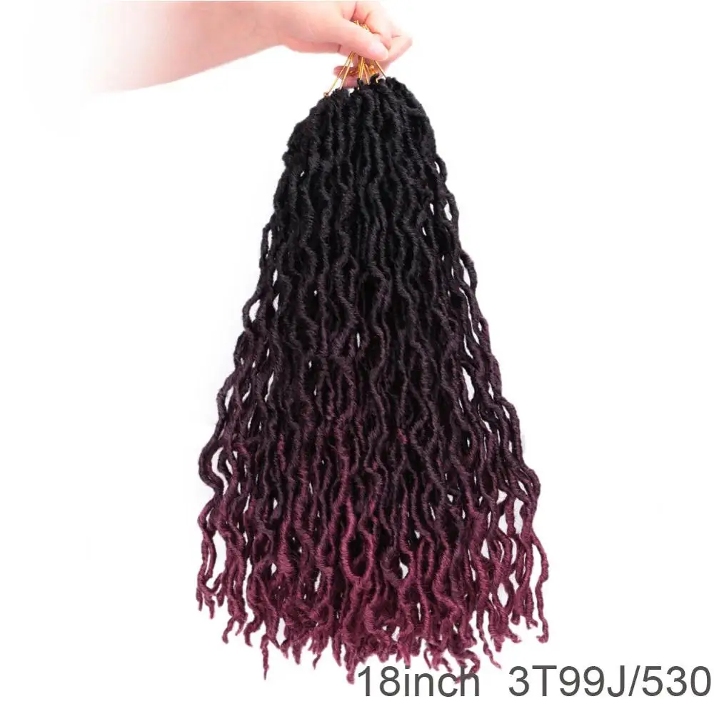 12/18 дюймов crochte косы короткие Faux locs Curly мягких волос синтетические волосы для оплетки удлинитель накладки из натуральных волос для любого Для женщин - Цвет: T4/27/30