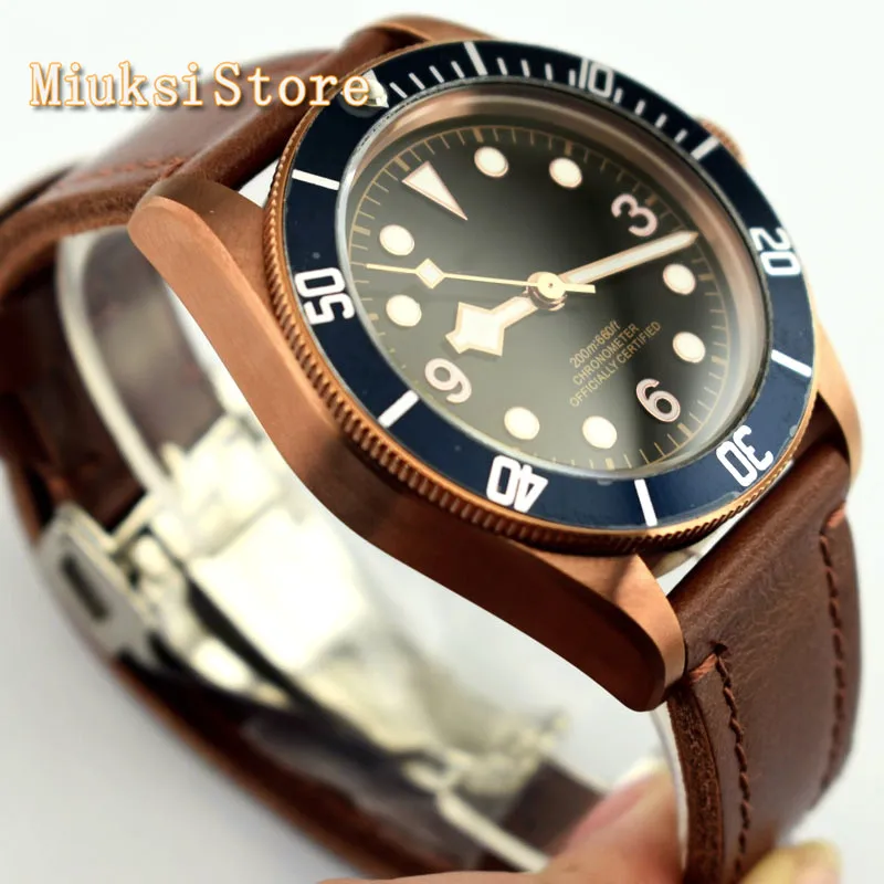 Часы мужские водонепроницаемые с сапфировым стеклом 41 мм | Наручные часы