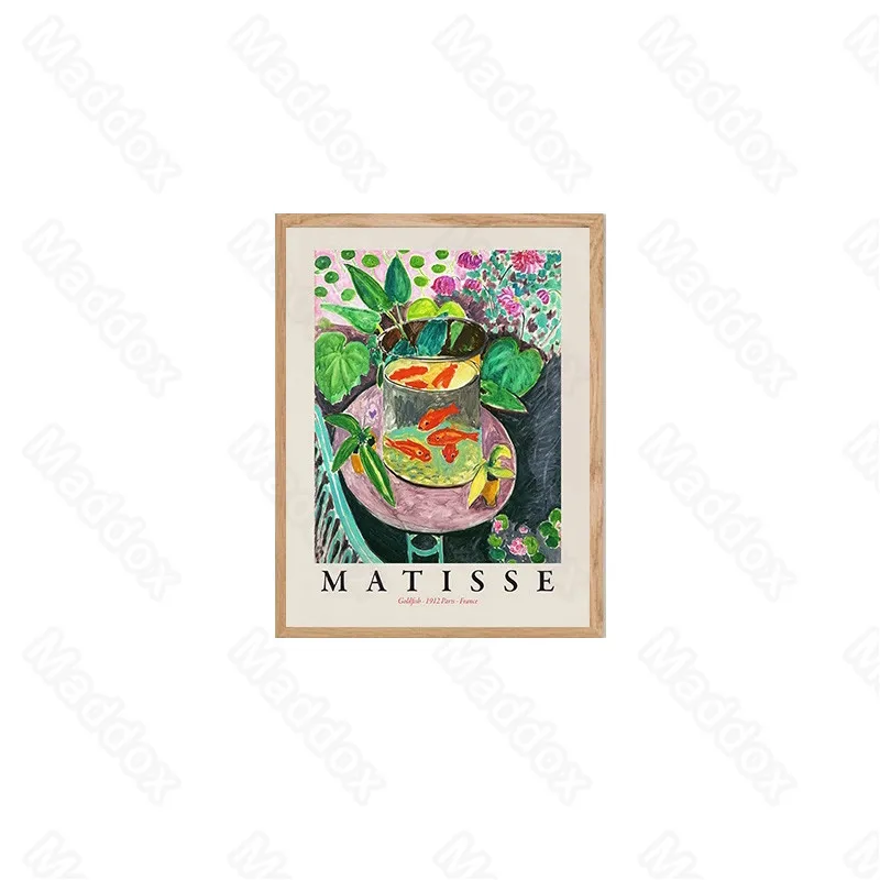 

Waterproof Ink Abstract Ink and Oil Painting Outside The Window Scenery Fish Tank Goldfish Personality Decorative Painting