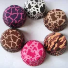 50X лайнеры для кексов на день рождения Радужная белая корова Зебра Леопард животное камуфляж Маффин чашка для выпечки формы для торта держатель для детского душа