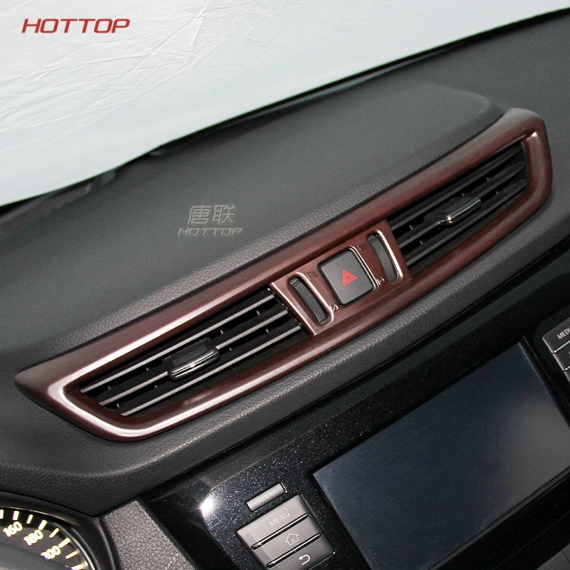 

Center Control Air Conditioning Vent Outlet Cover for Nissan X-trail T32 X trail Rogue 2014-2017 ABS Interior Decorative Car