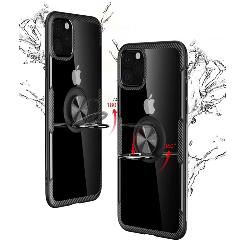 Для Apple iphone 11 Pro Max чехол подставка держатель магнитное кольцо чехол для телефона для iphone XS Max XR X iphone 11 Pro Чехол прозрачный противоударный чехол для iphone 7 8 6 6S Plus чехол s