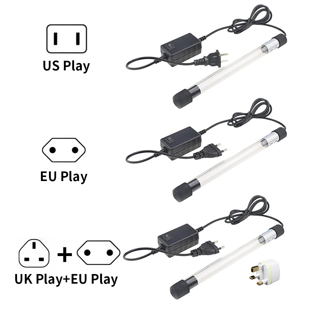 

Aquarium Submersible UV Light Sterilizer Pond Fish Tank Germicidal Clean Sterilization Lamp Disinfection For Pet Products