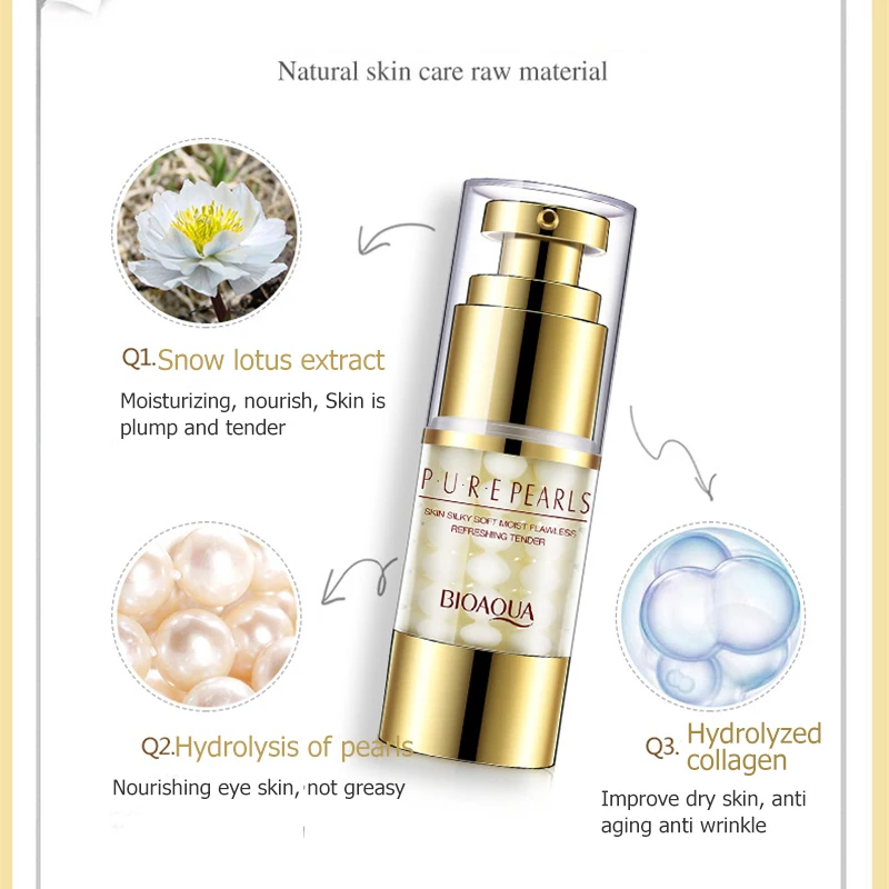 Сыворотка для век BIOAQUA улиточный крем против морщин увлажнение подтяжка темных