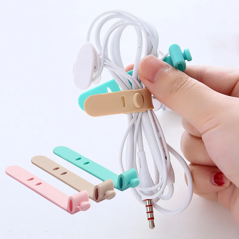 Sale 4pcs Креативные аксессуары для путешествий силикагель намотка кабеля защита