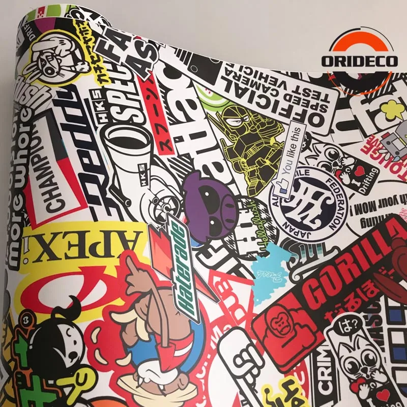Виниловая наклейка JDM с граффити 10/20/30/40/50x152 см|stickerbomb vinyl wrap|vinyl wrapwrap car |