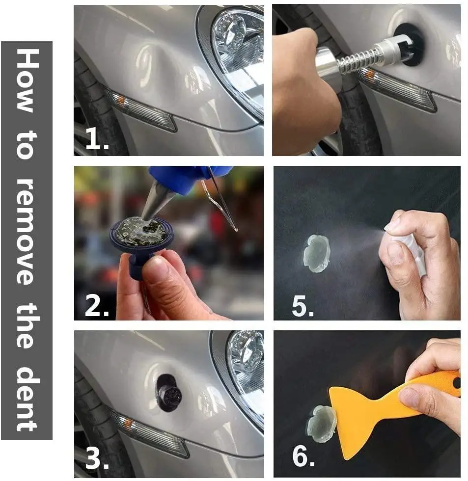 comprar Ferramenta De Reparo Do Corpo Do Carro Dent Repair Kit Com Martelo Deslizante T Barra Extrator Para O Corpo Do Carro Dent Removedor