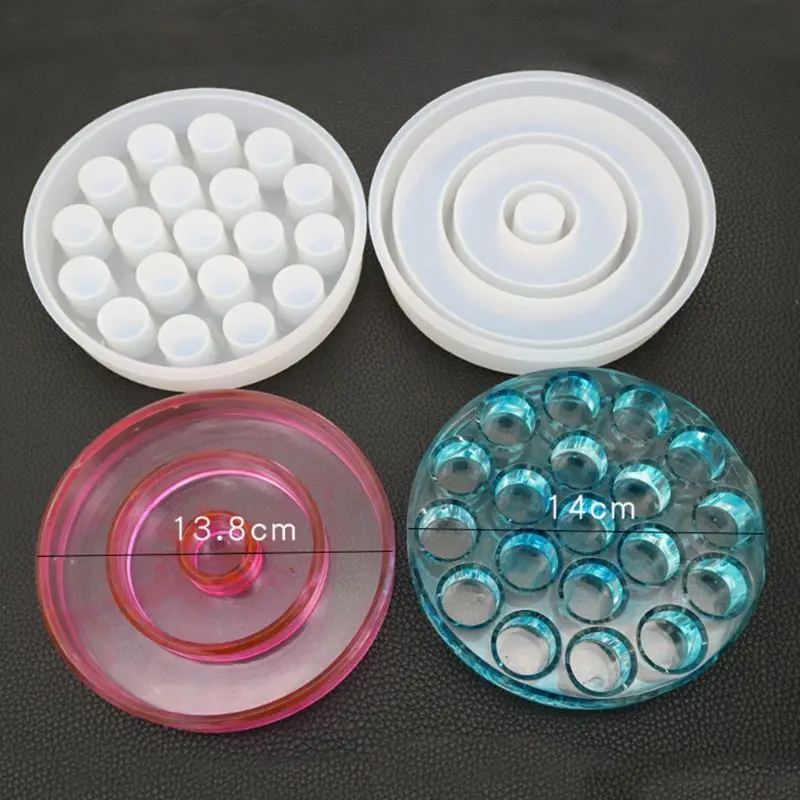 

DIY Handmade Crystal Silicone Mold Epoxy Pigment Bottle Lipstick Storage Box UV Glue Resin Molds