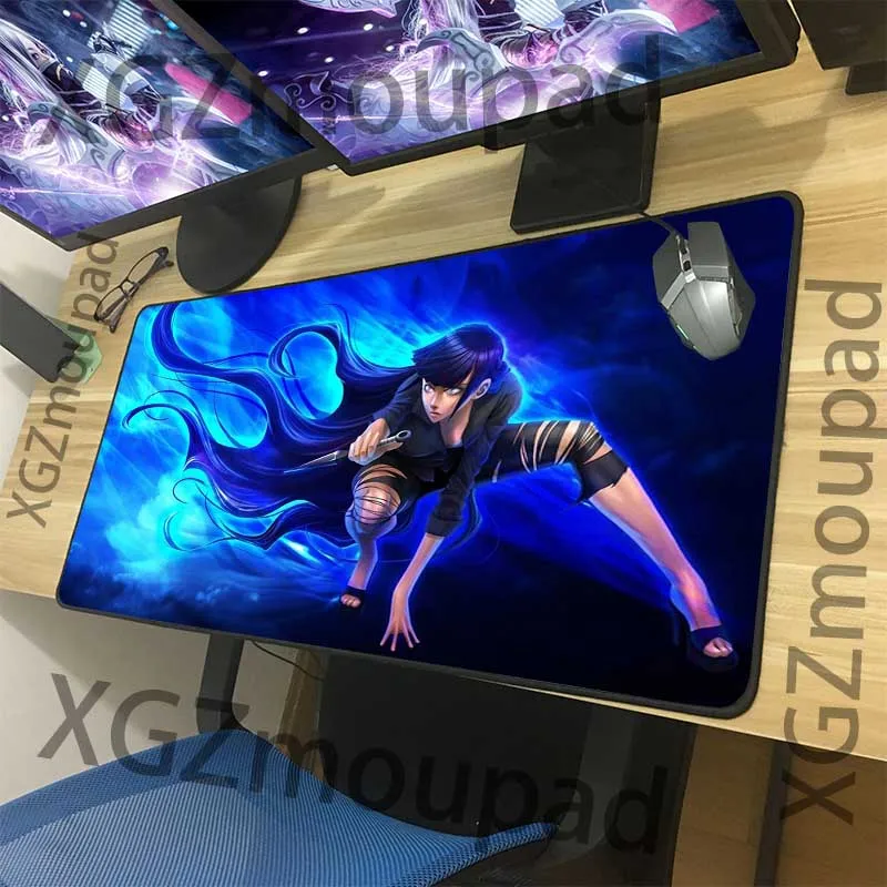 Большой игровой коврик для мыши XGZ с Черным Замком Edge Hinata HD компьютерная