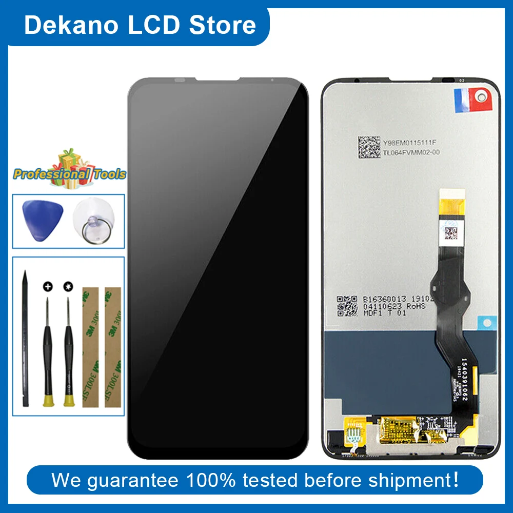 

LCD Display For Motorola Moto G8 Power XT2041 LCD Display Touch Screen Digitizer Assembly Repair Tools Adhesive Black