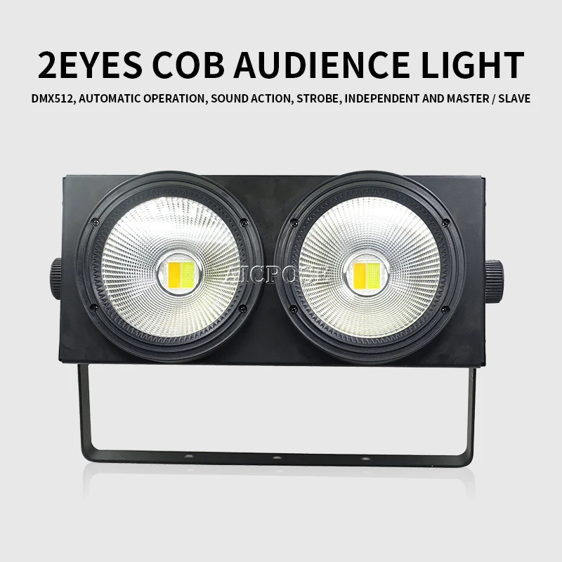 4 шт./лот 2 глаза светодиодный COB Blinder светильник Холодный белый/теплый белый 2в1 s