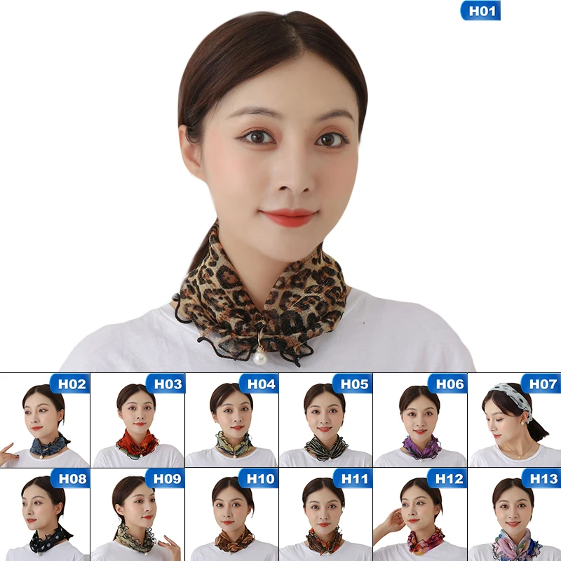 

2021 New Fashion Accessories Pearl Gold Thread Lace Variety Scarf For Travel Party Girlfriend Gifts