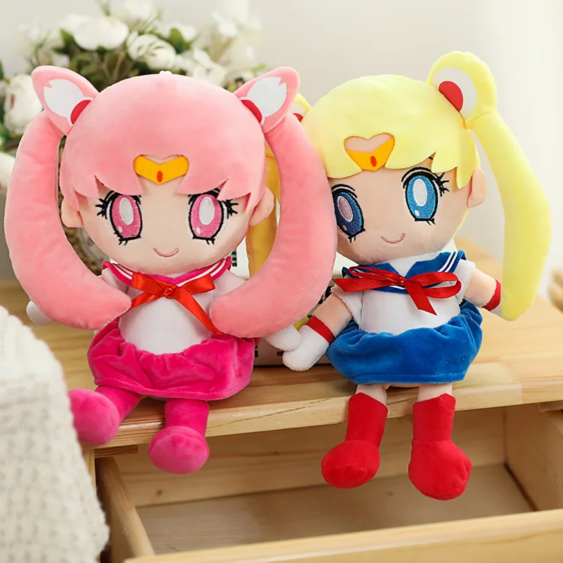 

Kawaii Japan Anime Sailor Moon Plush Toys Tsukino Usagi Stuffed Doll Pillow Girlfriend Gift Soft Cartoon Brinquedos 20/60cm