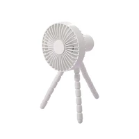2 in 1mini desktop hanging handheld fan portable flexible cell phone holder usb charge multi function fan for outdoor