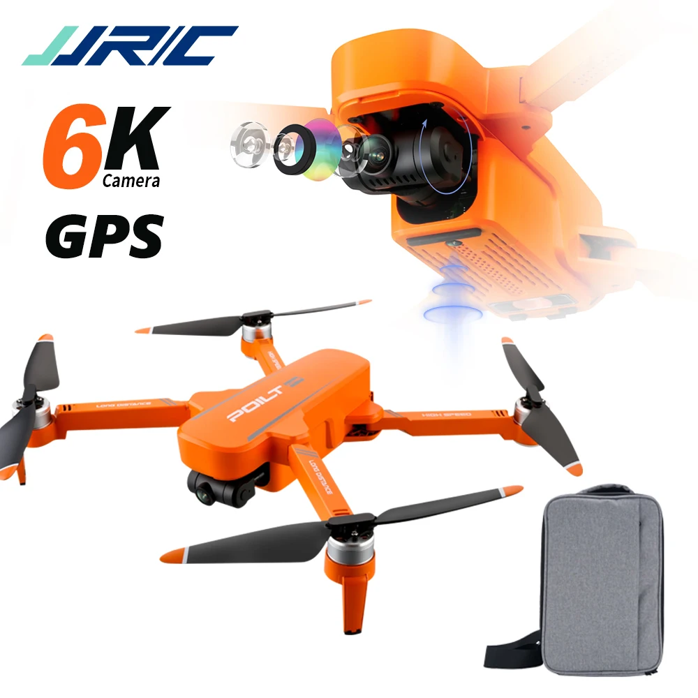 Дрон JJRC X17 складной 2 камеры 6K HD FPV WiFi GPS Безголовый режим | Игрушки и хобби