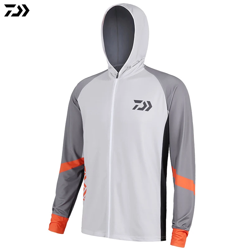 

Summer Fishing Jersey Full Sleeve Anti-UV Fishing Hooded Breathable Quick Dry Fishing Shirts Anti-mosquito Clothing