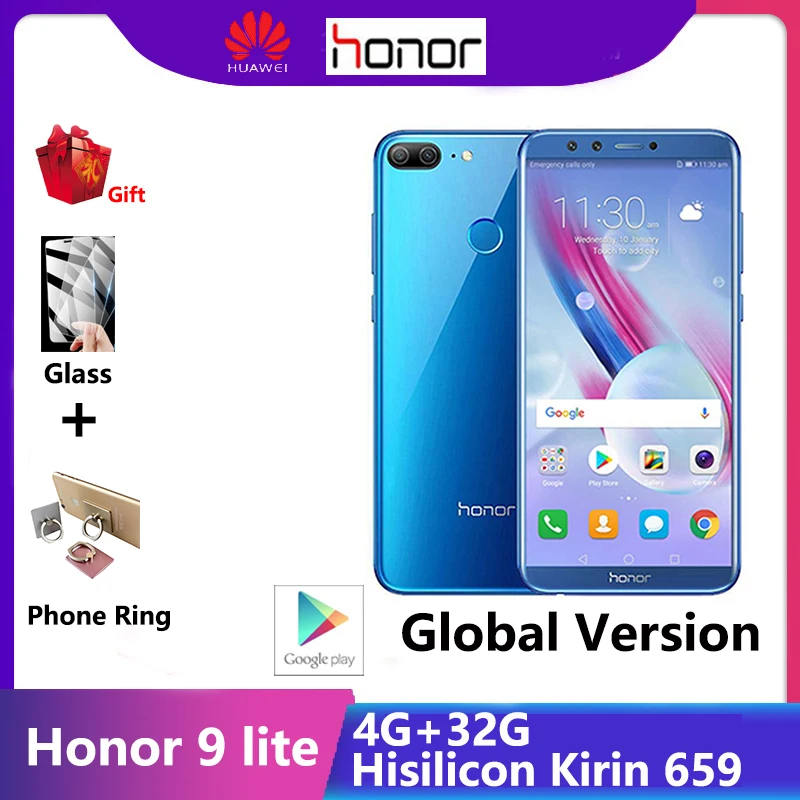 Смартфон Honor 9 lite Kirin 659 мобильный телефон экран 5 65 дюйма IPS 4 ГБ 32 Google Play Store EMUI 8 0 |
