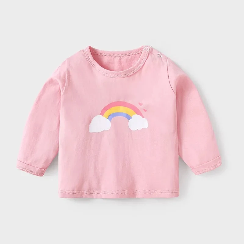 

Baby long sleeve T-shirt cotton baby top spring children's bottom shirt girl's clothes newborn t-shirts P4894