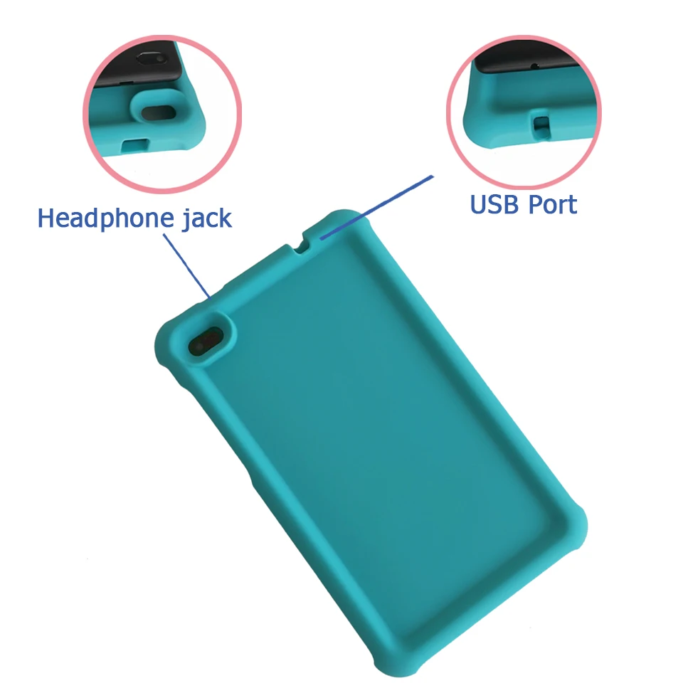 Прыгающий чехол для планшета Lenovo Tab E7 Приятная на ощупь Силиконовый прочный Чехол