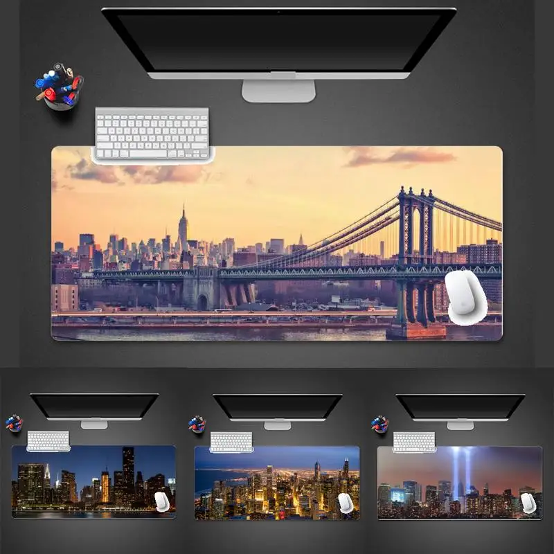 

USA NEW YORK city Gamer Speed Mice Retail Small Rubber Protect Game Office Work Mouse Mat pad X XL Non-slip Laptop Cushion