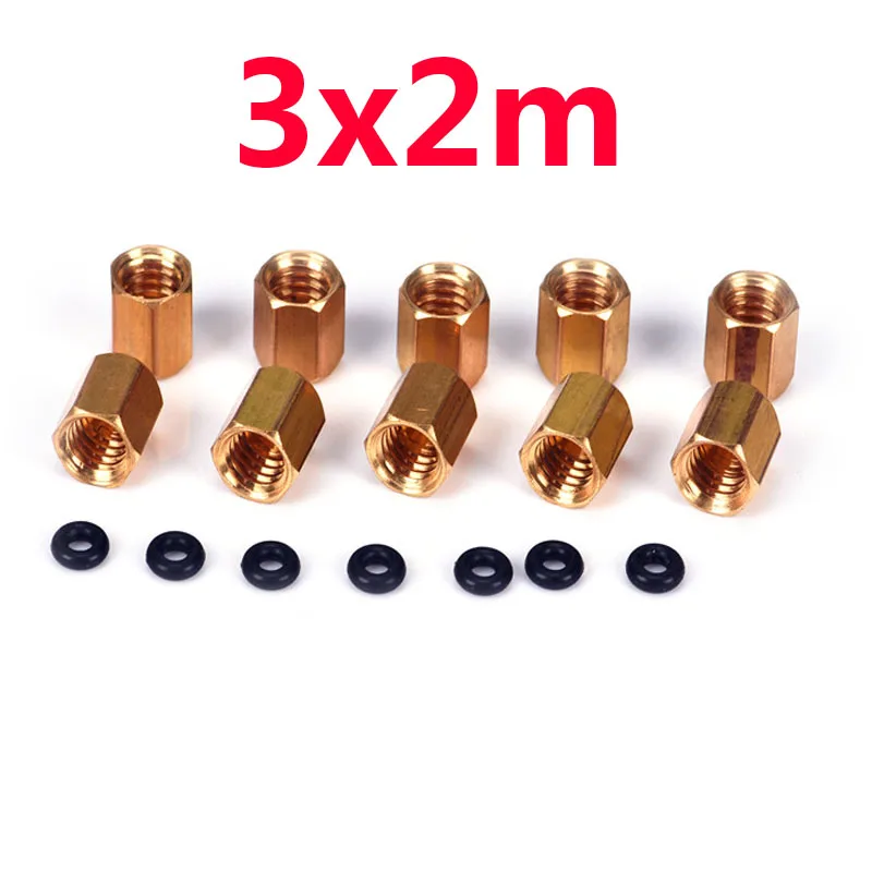 Винт медный винт уплотнительное кольцо для демпфера DX4 с 4*3 мм 3*2 мм чернильная трубка - Цвет: 3x2mm