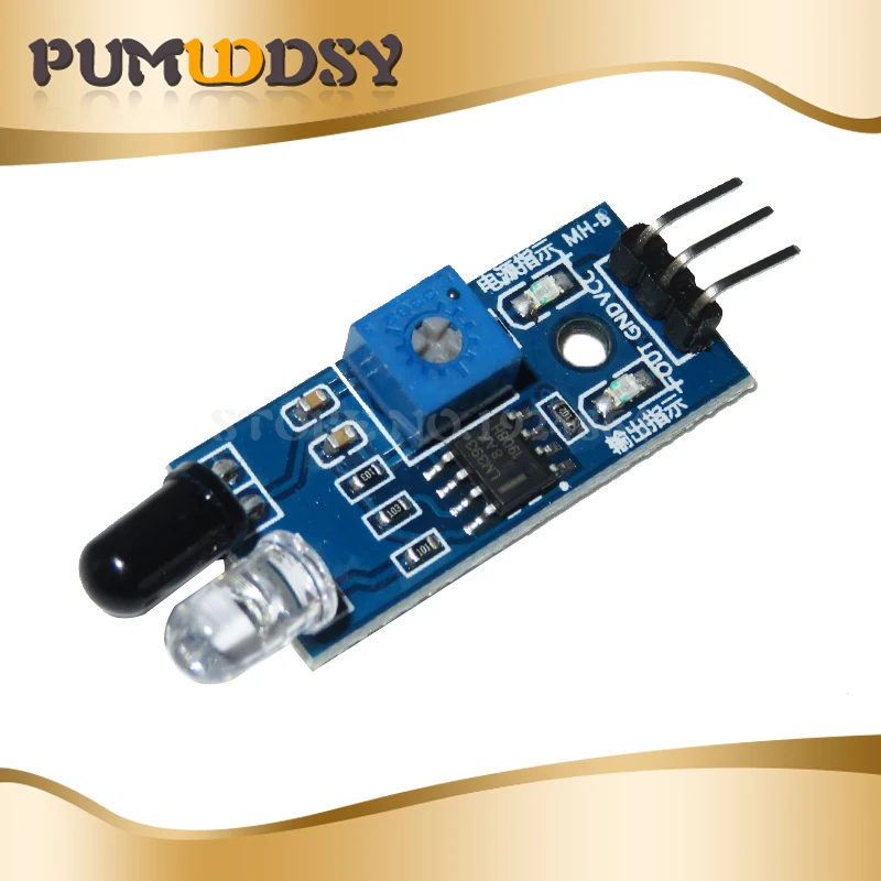 100 шт. инфракрасный Барьерный модуль для автомобиля датчики препятствий черная