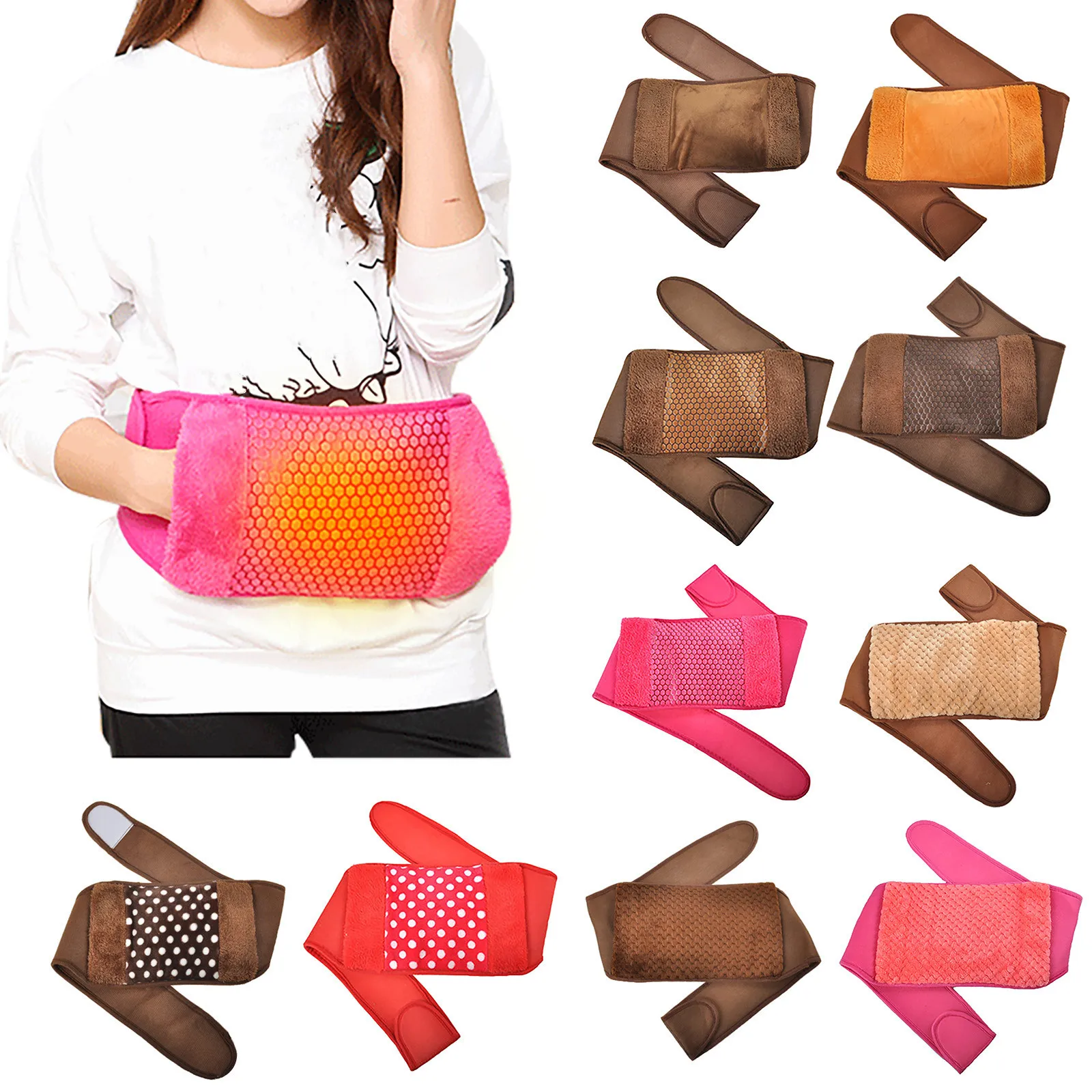 

Подарок для девушки, бутылочка для горячей воды с ремнем, теплый дворцовый теплый зимний обогреватель для рук, плюшевый женский милый живот