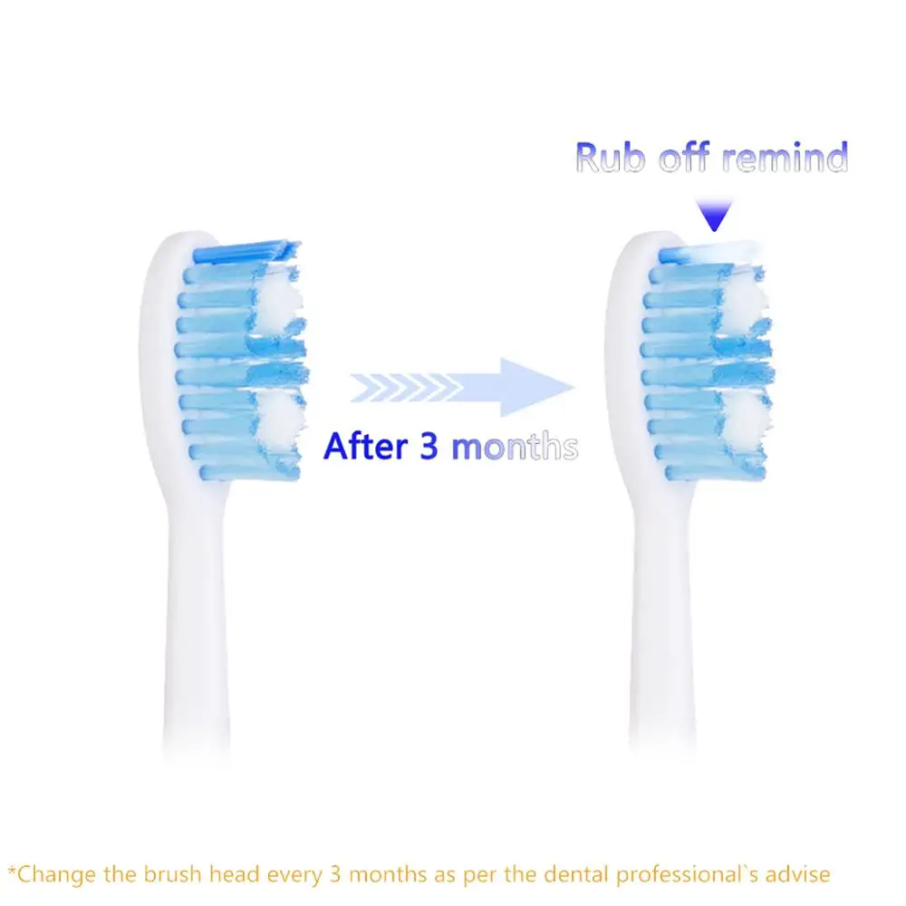 

4 pieces/set Replacement Electric Brush Heads for 051B/071B/t5/t7/t8 Black/White Toothbrush Head Clean Mix Brush Head