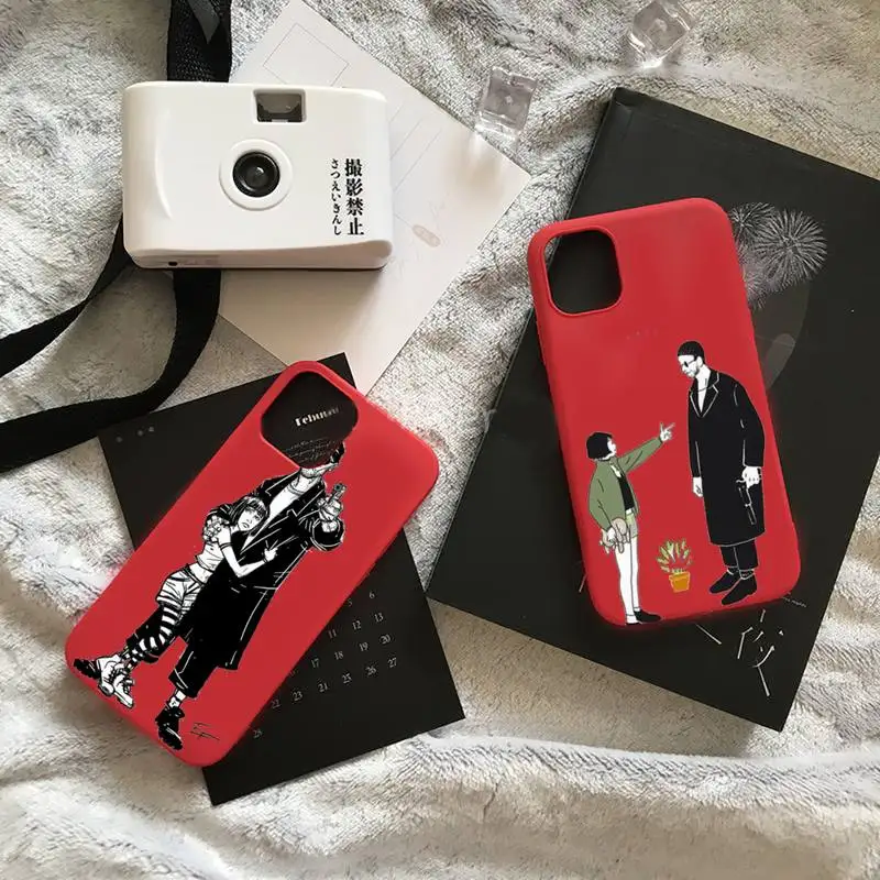 

Killer Leon Phone Case Red Candy Color for iPhone 11 12 mini pro XS MAX 8 7 6 6S Plus X SE 2020 XR