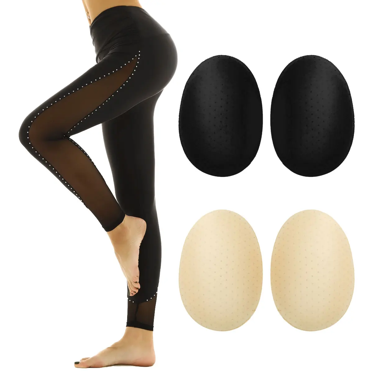 

1 Pair Butt Hip Pads Enhancing Removable Foam Butt Lift Thick Breathable Contour Bum Rear Hip Sponge Pads for Panties Underwear