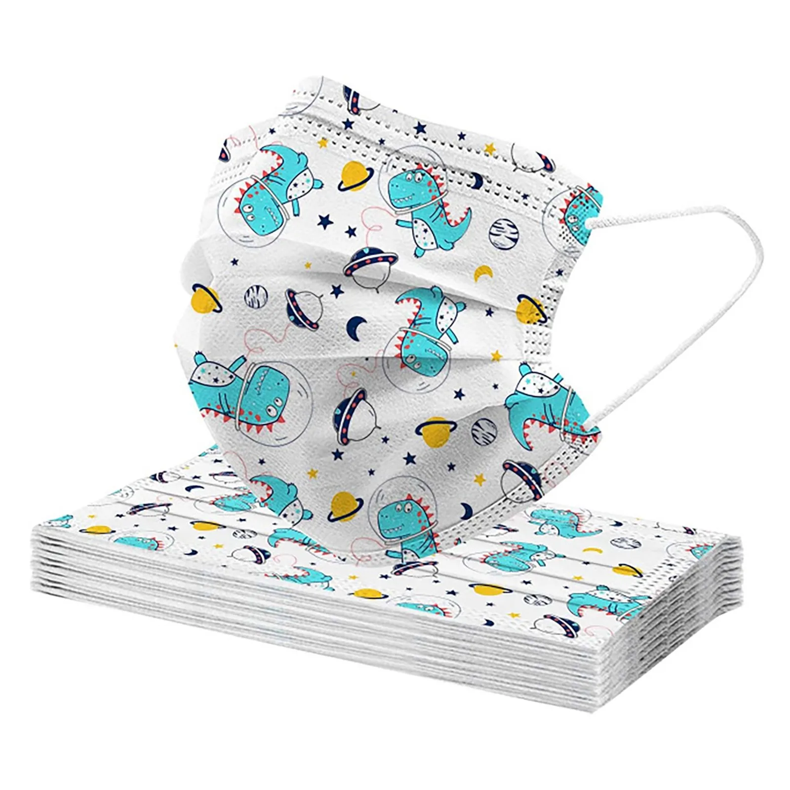 10 шт. детская маска для лица с рисунком динозавра | Красота и здоровье