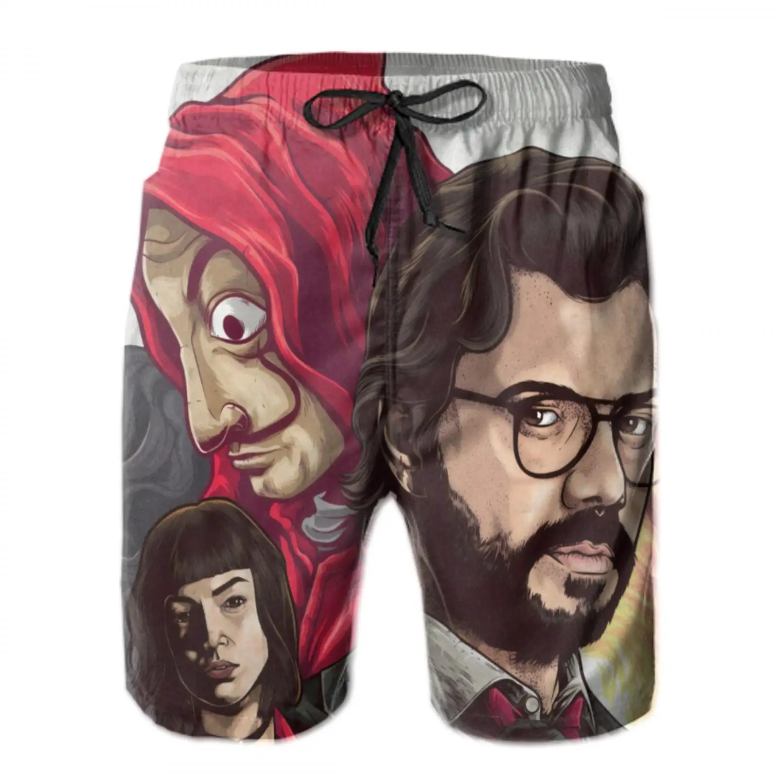 

2021 new la casa de papel swimwear beach shorts art adult oversized panties la casa de papel cover adult panties