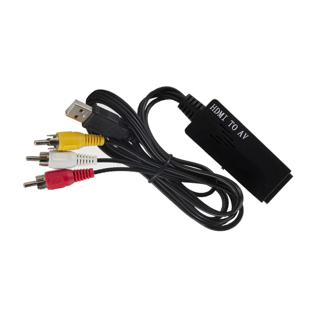 HDMI к 3RCA композитный AV/CVBS видео аудио конвертер HDMI2AV адаптер Поддержка NTSC/PAL для
