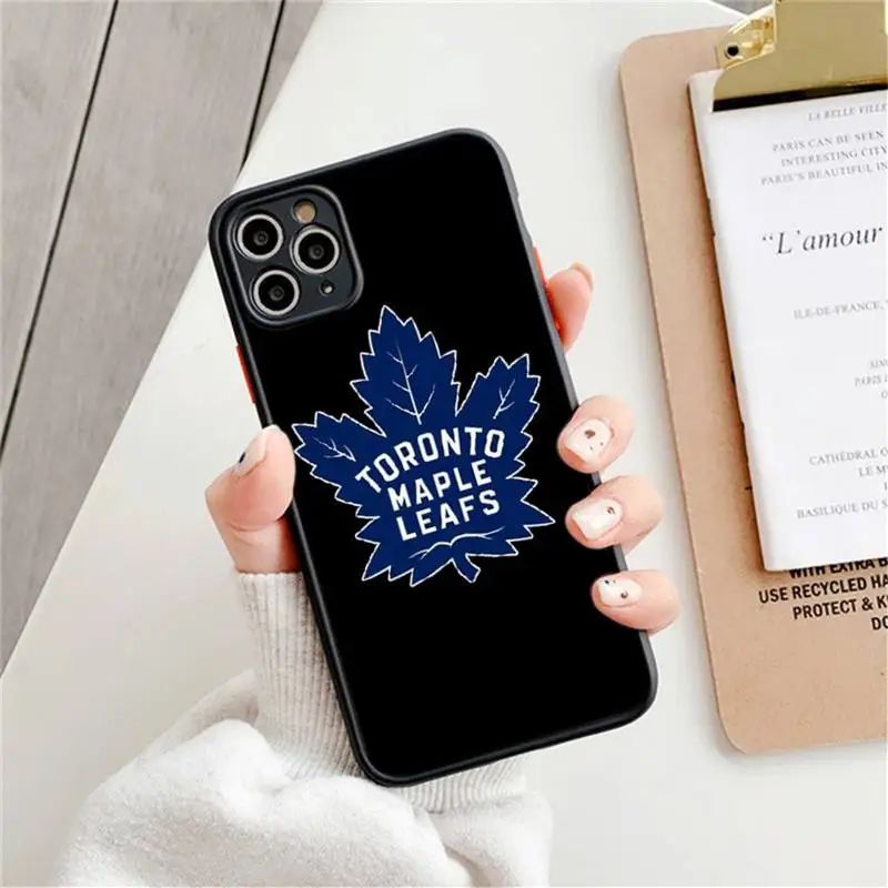 

Maple Leaf Ice Hockey Phone Case For IPhone 6 6s 7 8 Plus X Xs Xr Xsmax 11 12 Pro Promax 12mini