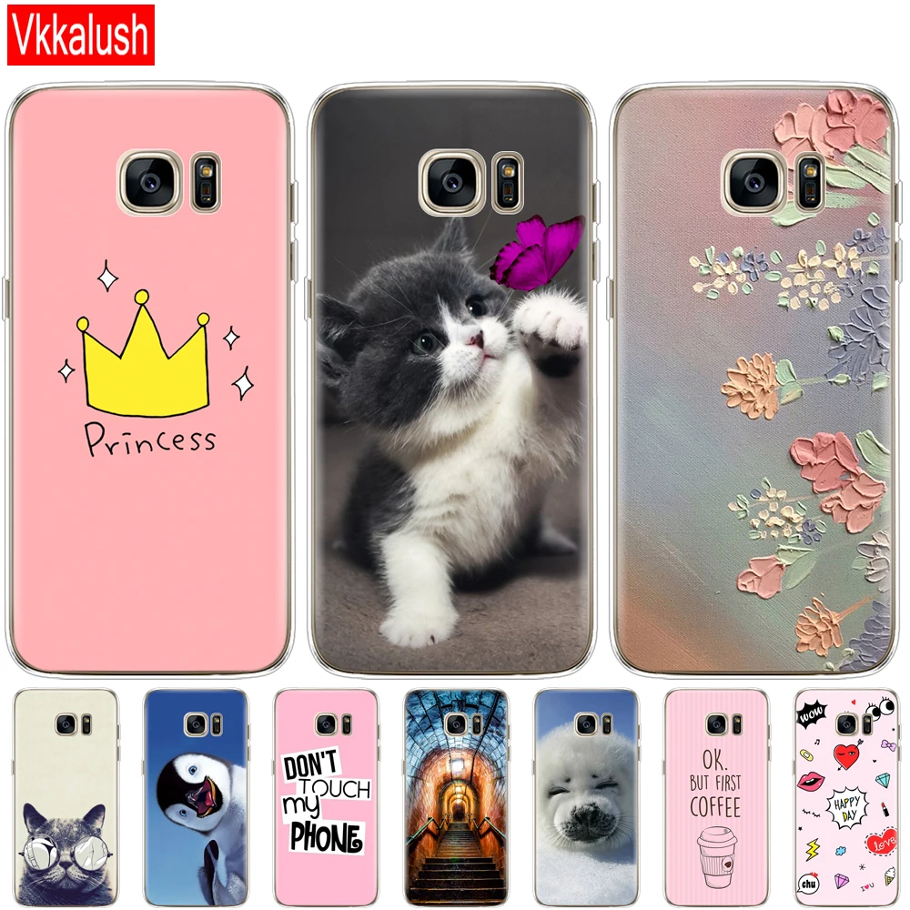 Мягкий силиконовый чехол из ТПУ для Samsung Galaxy S7 Edge мягкий G930F G930FD G930W8