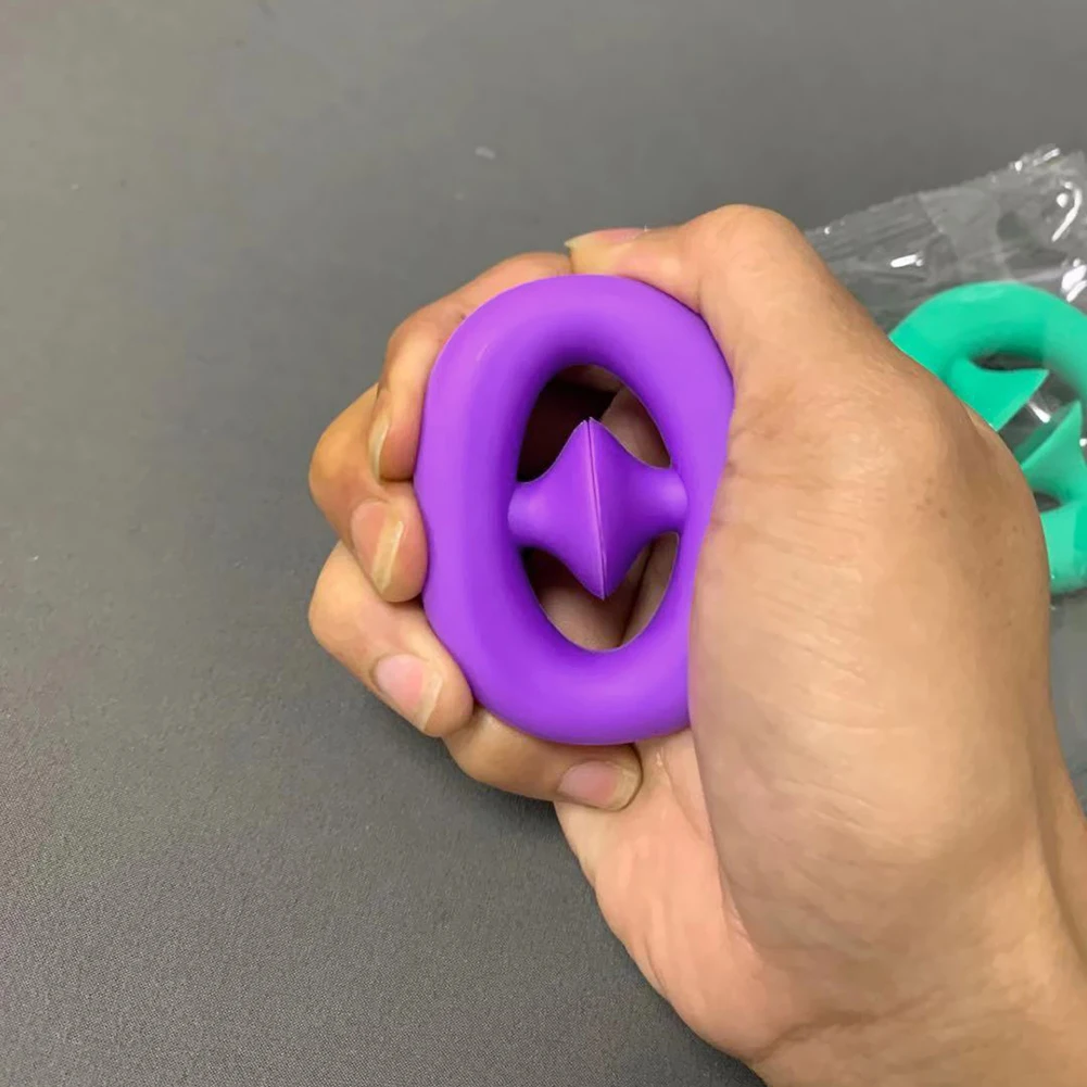Adultos juguetes anti estr&eacute;s mano anillo de agarre aliviar el estr&eacute;s juguete sensorial autismo Necesidades Especiales ansiedad fidget agarre bola fidget Juguetes-2