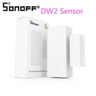Беспроводной смарт-датчик SONOFF DW2 для окон и дверей, датчик для умного дома, датчик сигнализации безопасности, работает с приложением eWeLink