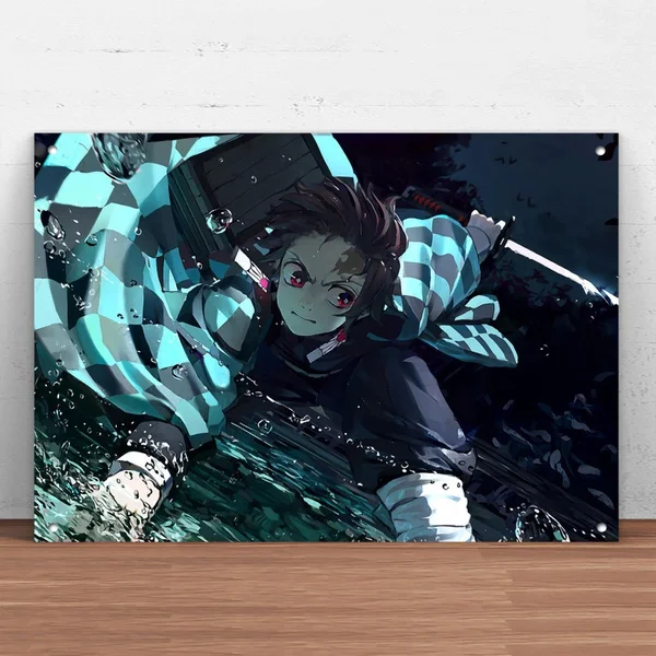 

Demon Slayer Anime Metal Tin Sign Metal Sign Wall Decor Japanese Anime Poster Manga Anime Decor Anime Gifts GHI182