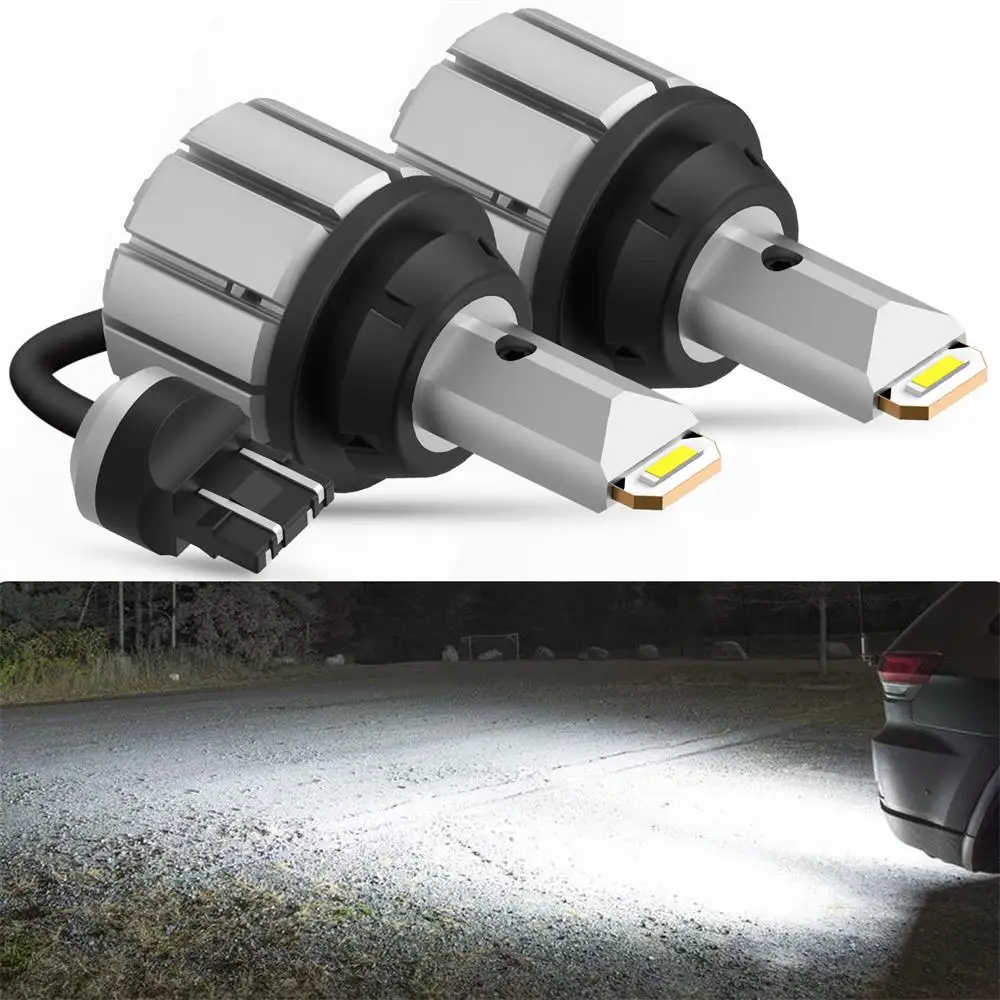 

2Pcs T20 W21W LED 7440 7443 W21/5W Canbus Bulb Car Backup Reverse Light T25 3156 P27W LED T15 W16W 12V Car Signal Lamps No Error