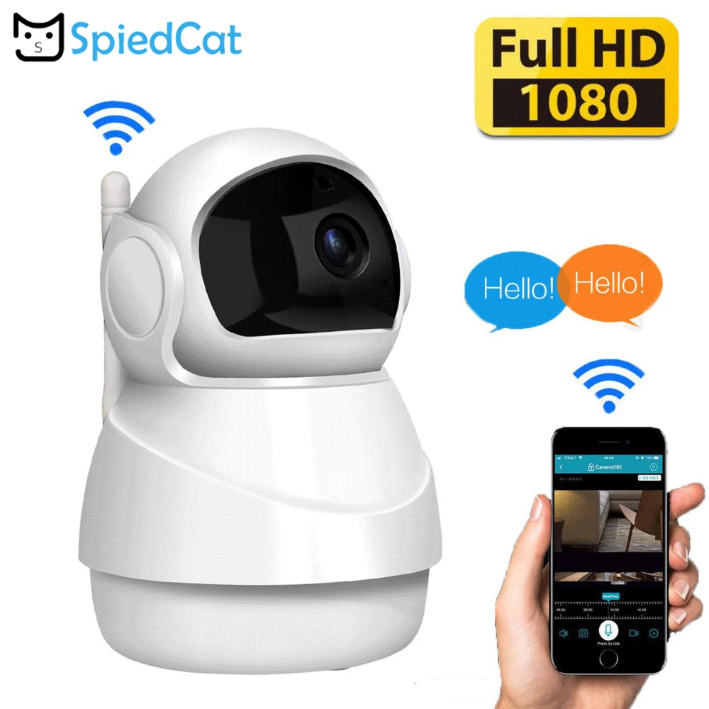 WiFi Беспроводная IP 1080P HD CCTV с функцией ночного видения интеллектуальная камера