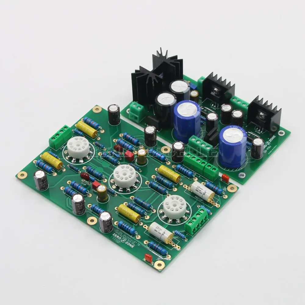 

E834 Tube MM Phono Amplifier Board+GG-PSU Dual High Voltage Regulator Power Supply Board